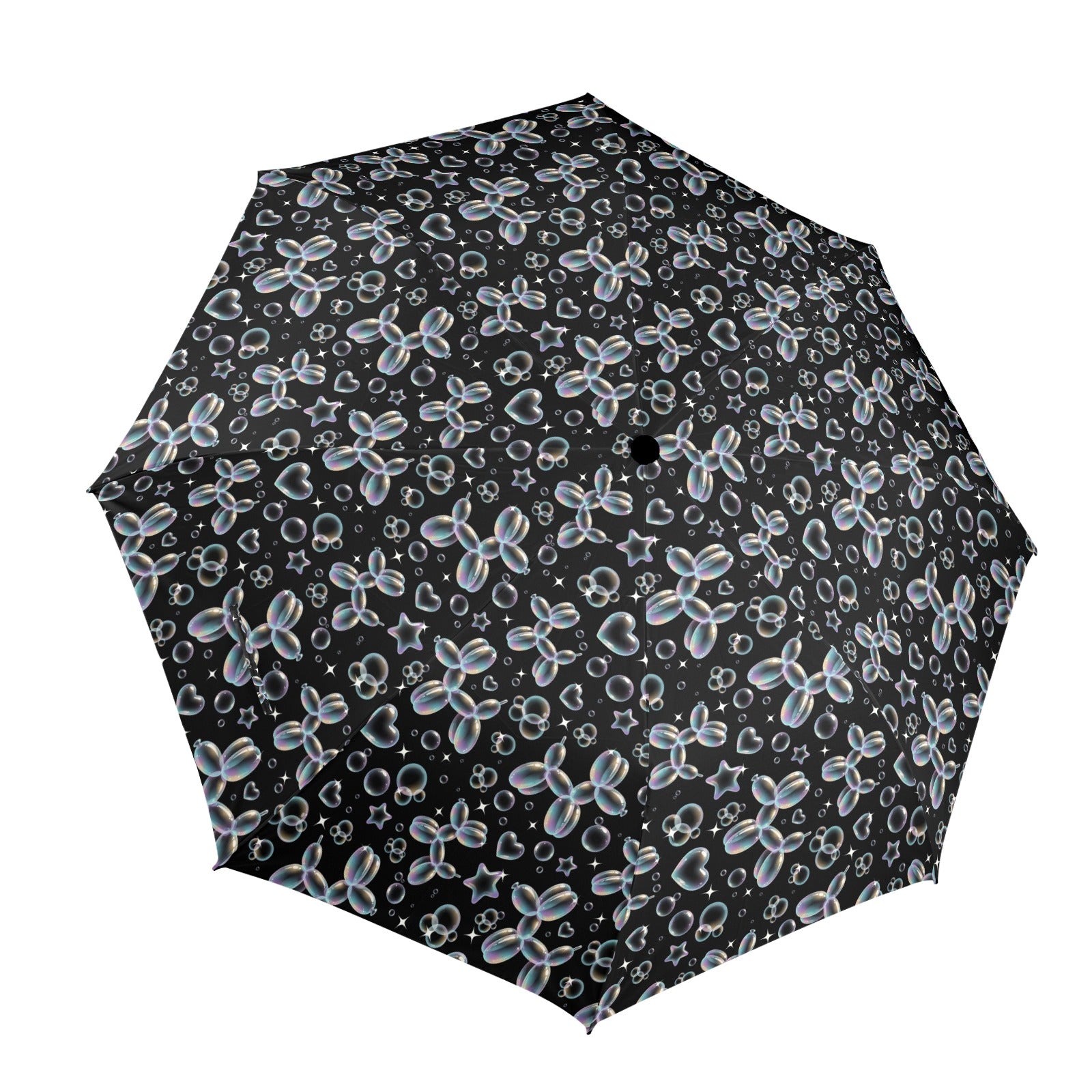 Bubble Balloon Dogs Semi-Automatic Foldable Umbrella