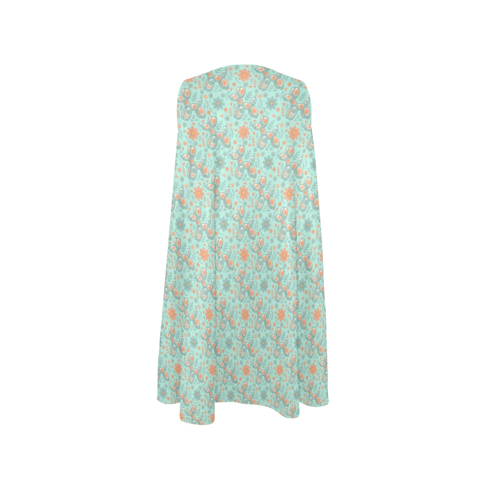 Garden Party Pup Women’s Flowy Sleeveless Dress with Pockets