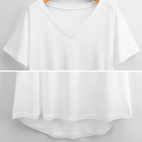 Pop Couture Twister Women's Ice Silk V-Neck Top