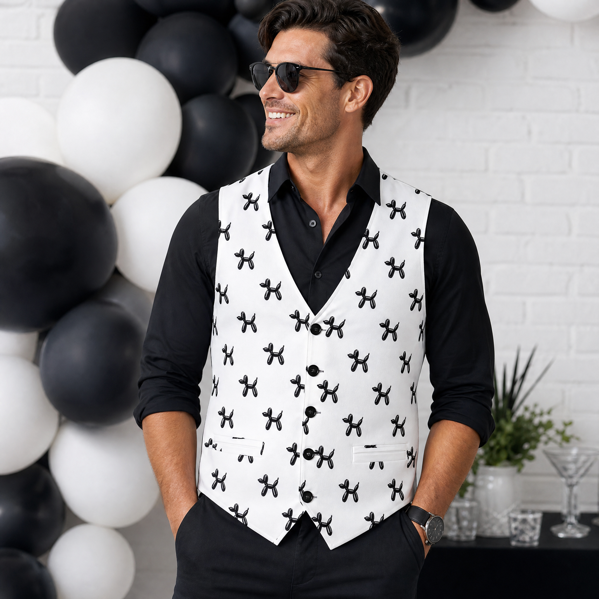 Classy Balloon Dogs Men's Performance Vest