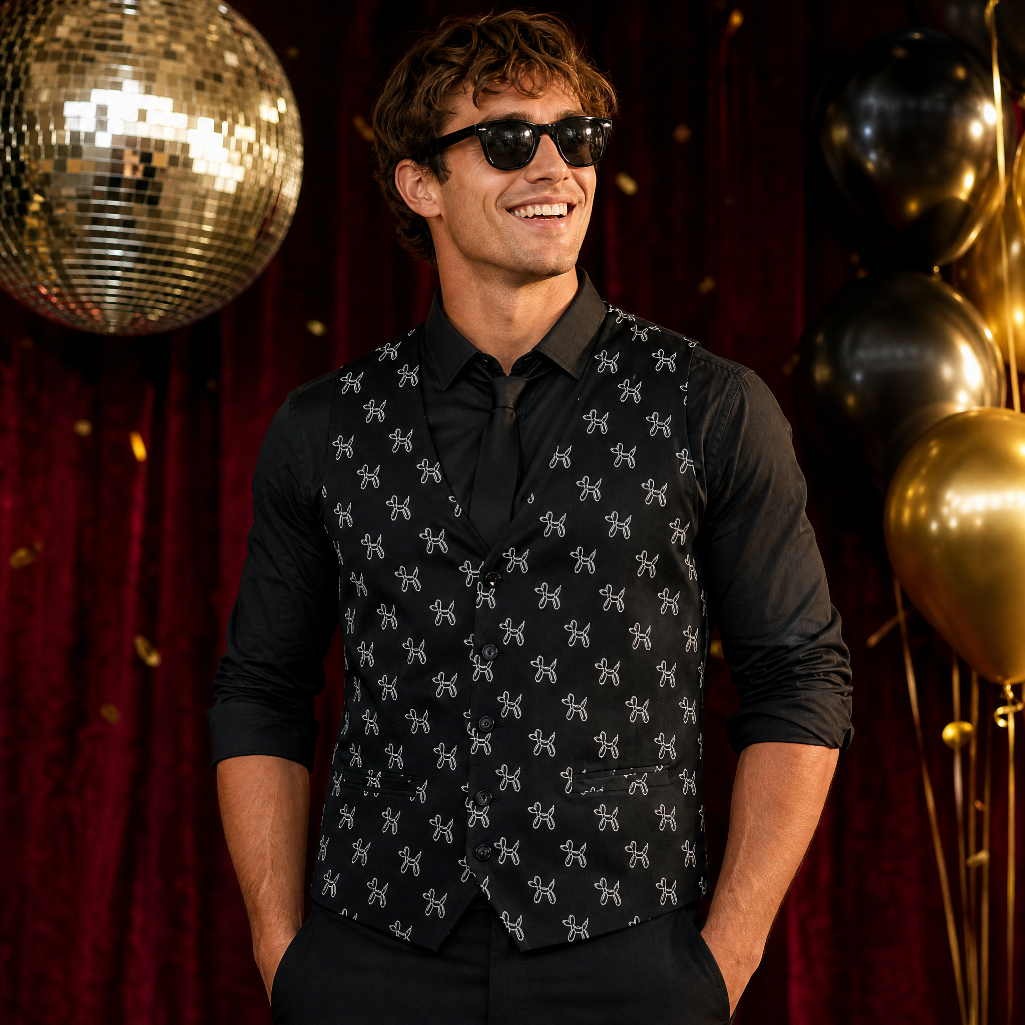 Classy Balloon Dogs Men's Performance Vest