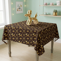 Decadent Dogs Square Tablecloth 55" x 55"