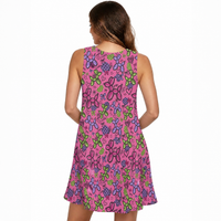 Pop Couture Women’s Flowy Sleeveless Dress with Pockets