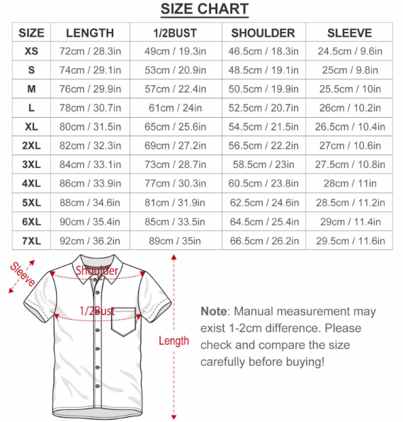 Decadent Dogs Men's Short Sleeve Button-Up Shirt with Chest Pocket