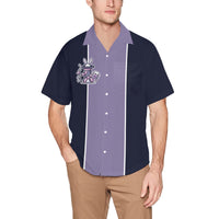 Magic Bunny Twist Men's Hawaiian Shirt with Chest Pocket