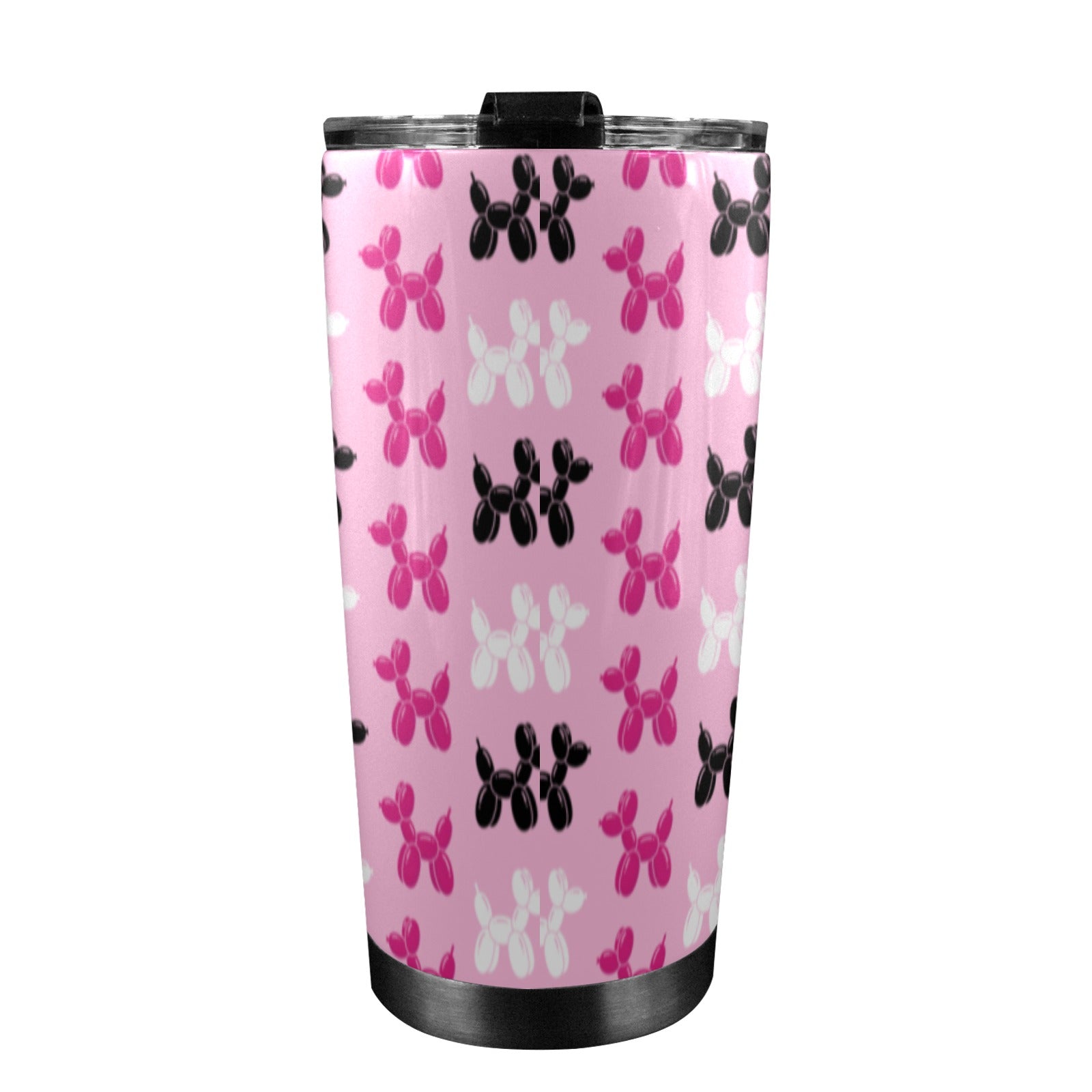 Pink Dogs 20oz Stainless Steel Tumbler with Lid