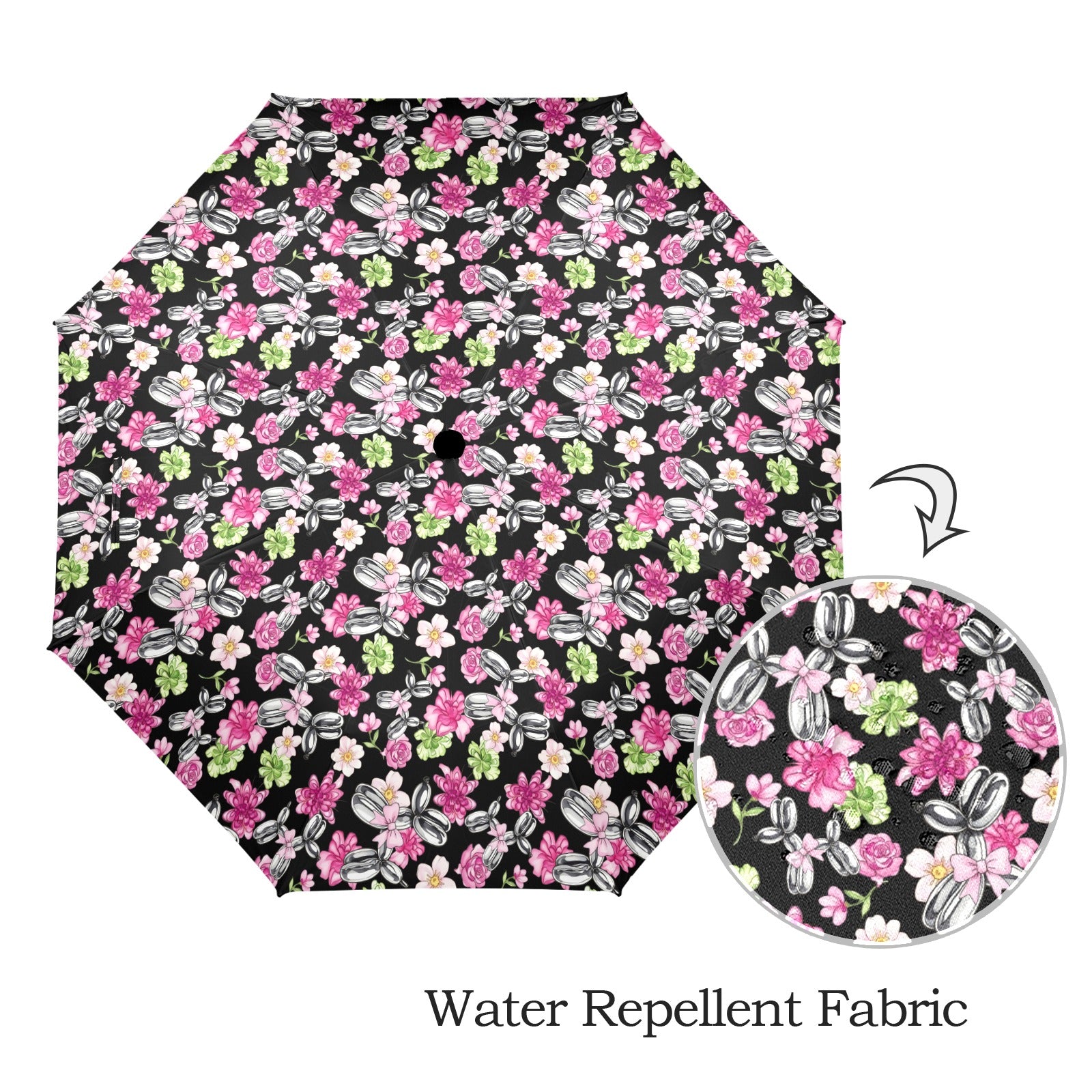 Petal Pop Semi-Automatic Foldable Umbrella