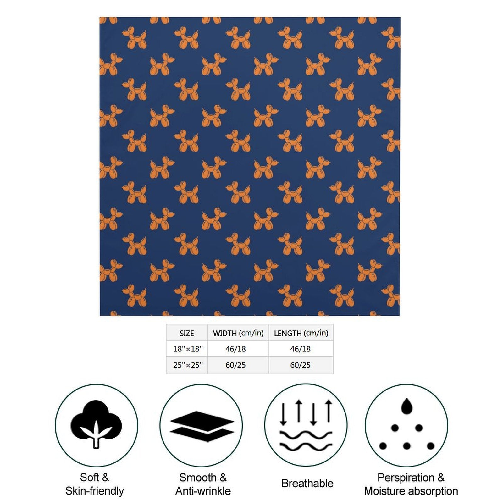 Balloon Dogs Silky Scarf