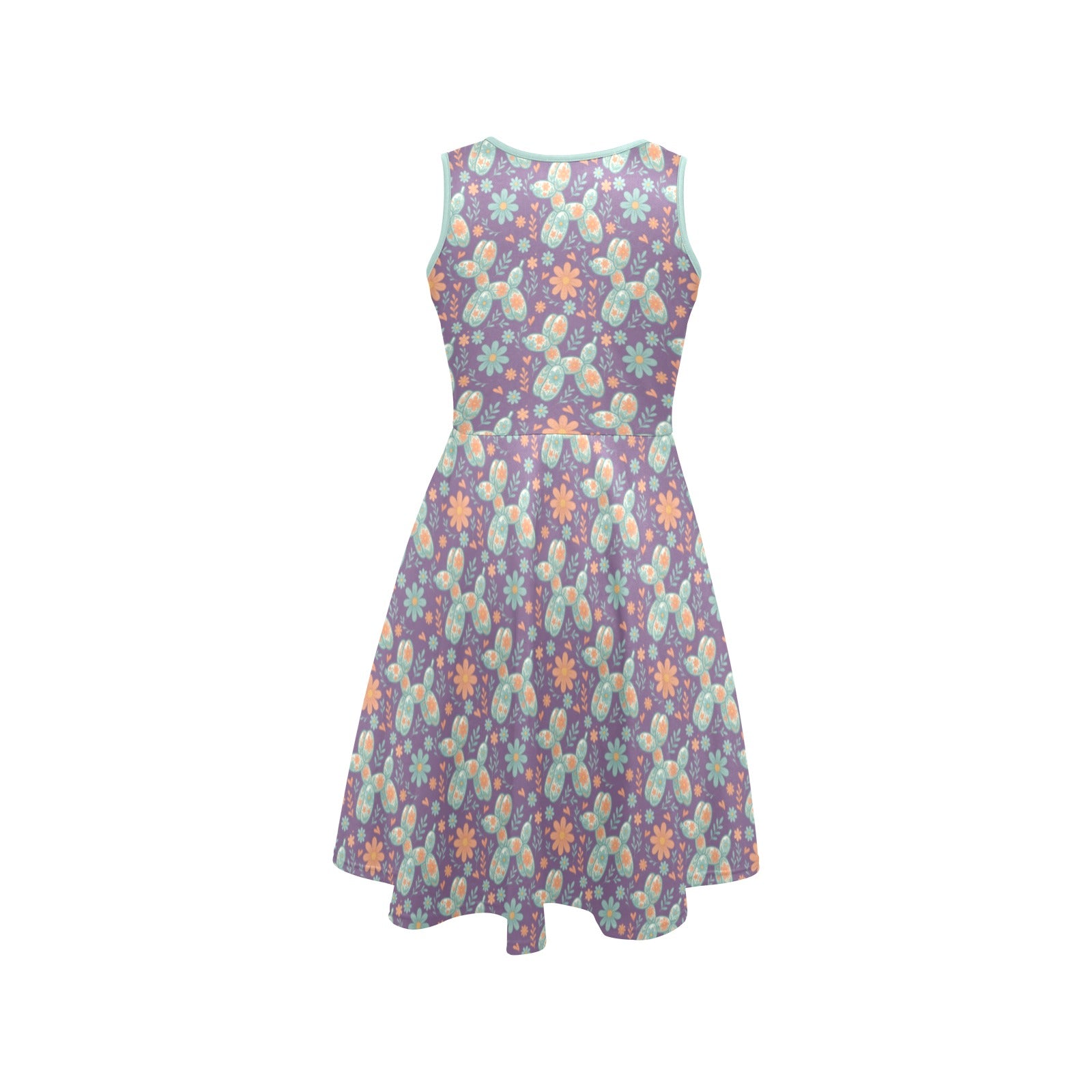 Garden Party Pup Women’s Fit & Flare Sleeveless Dress