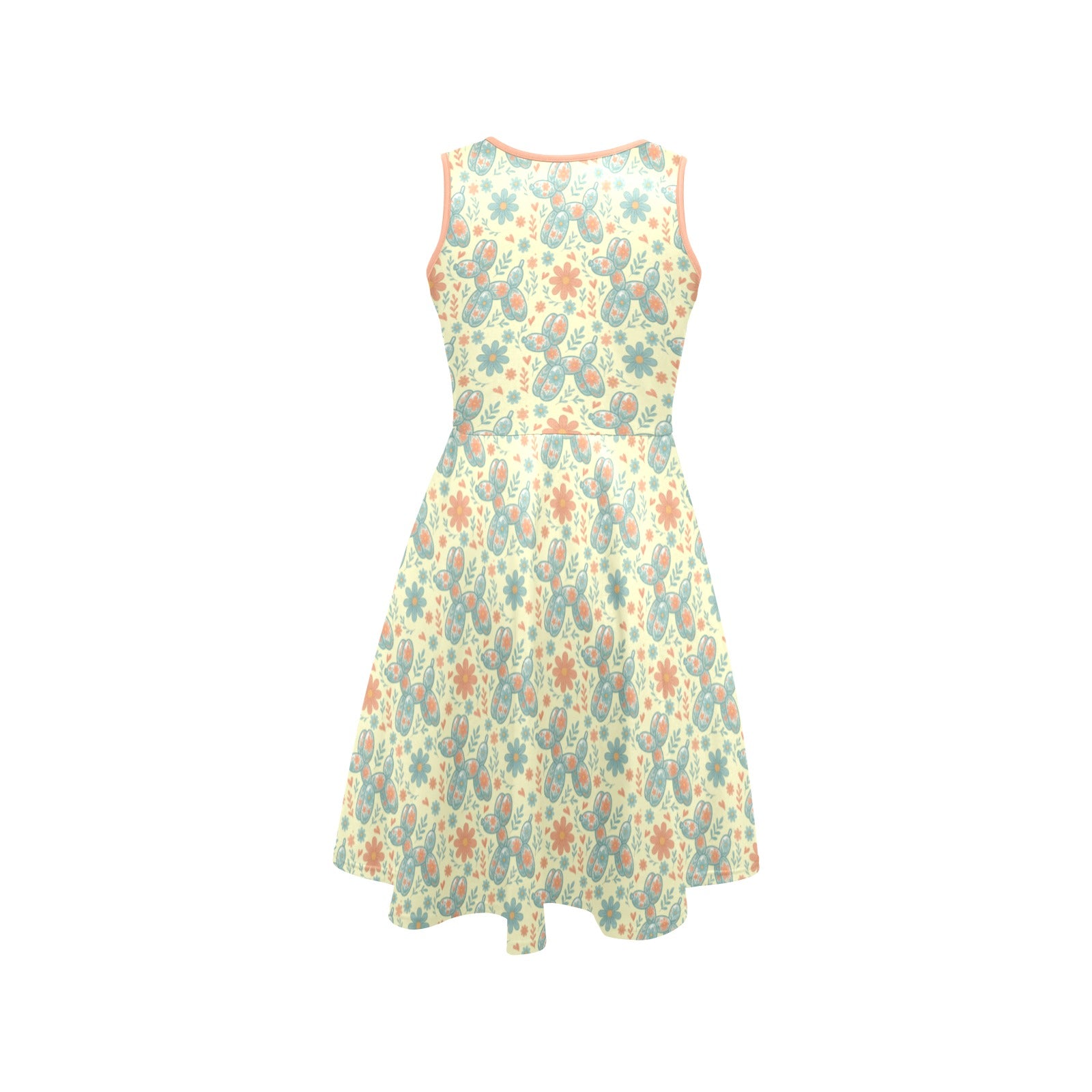 Garden Party Pup Women’s Fit & Flare Sleeveless Dress