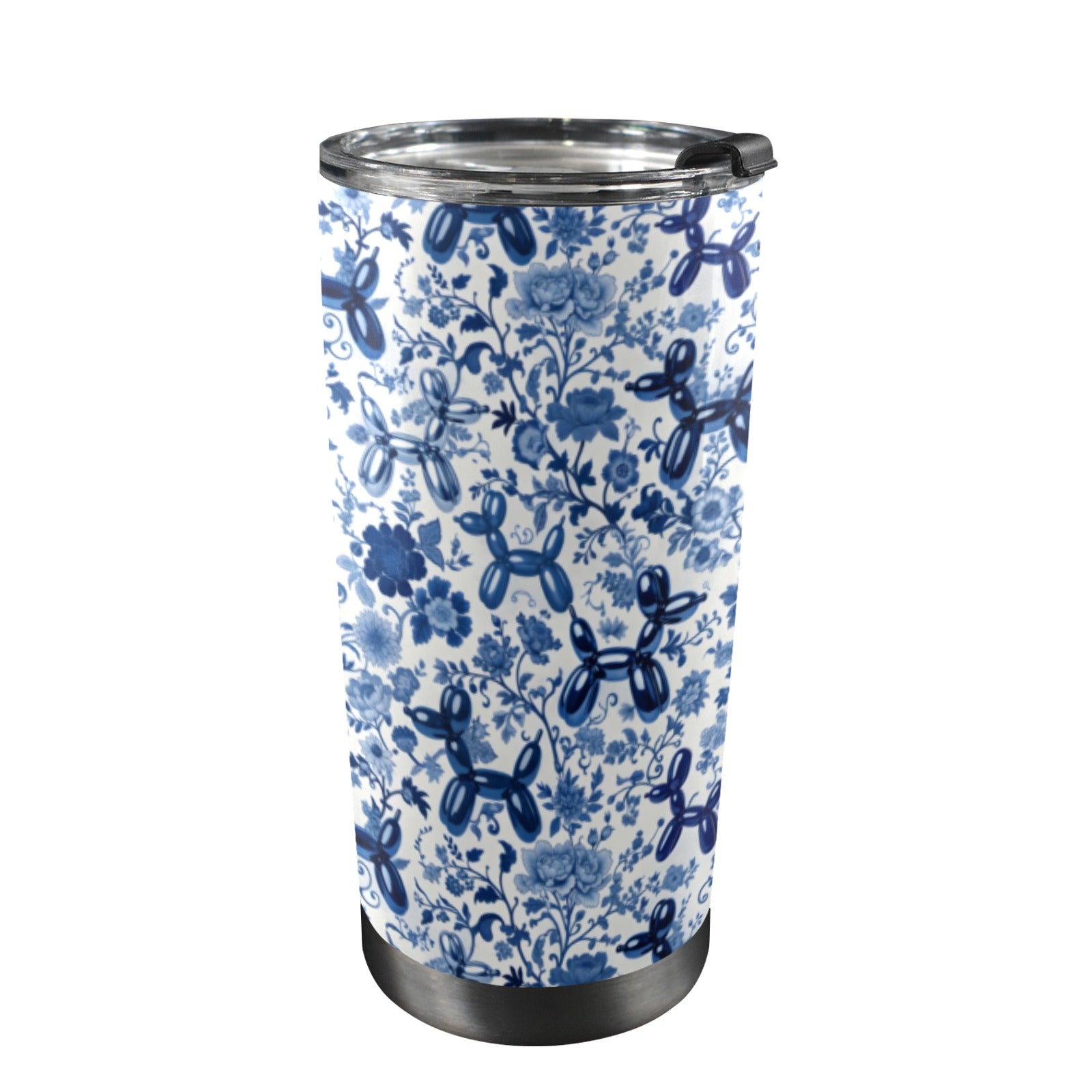 Porcelain Pups 20oz Stainless Steel Tumbler with Lid