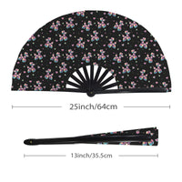 Retro Rainbow Folding Clack Fan