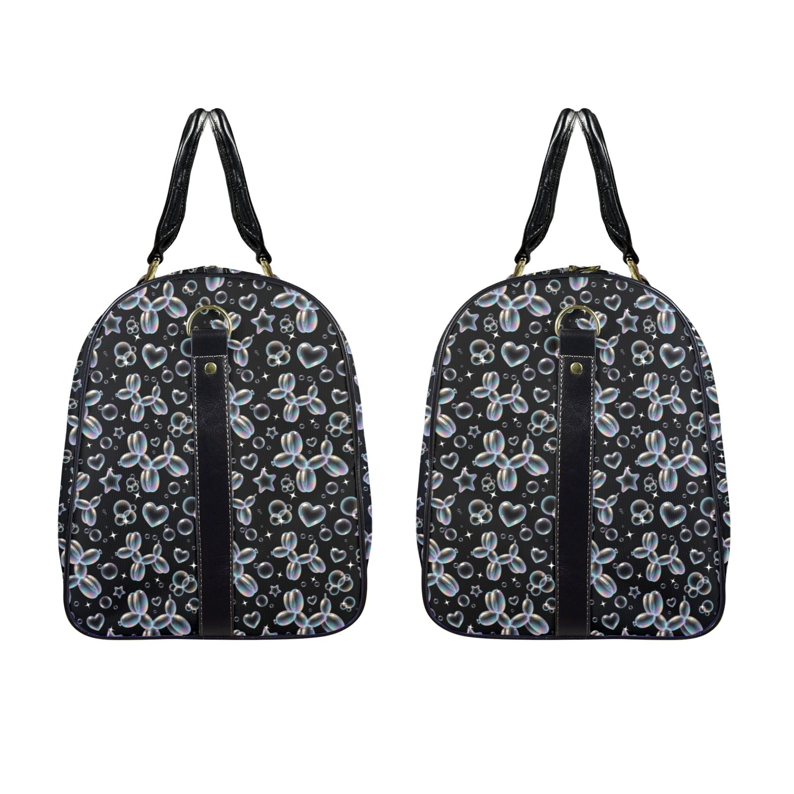 Bubble Balloon Dogs Large Travel Bag