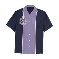 Magic Bunny Twist Men's Hawaiian Shirt with Chest Pocket