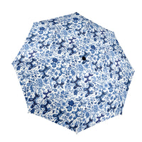Porcelain Pups Semi-Automatic Foldable Umbrella