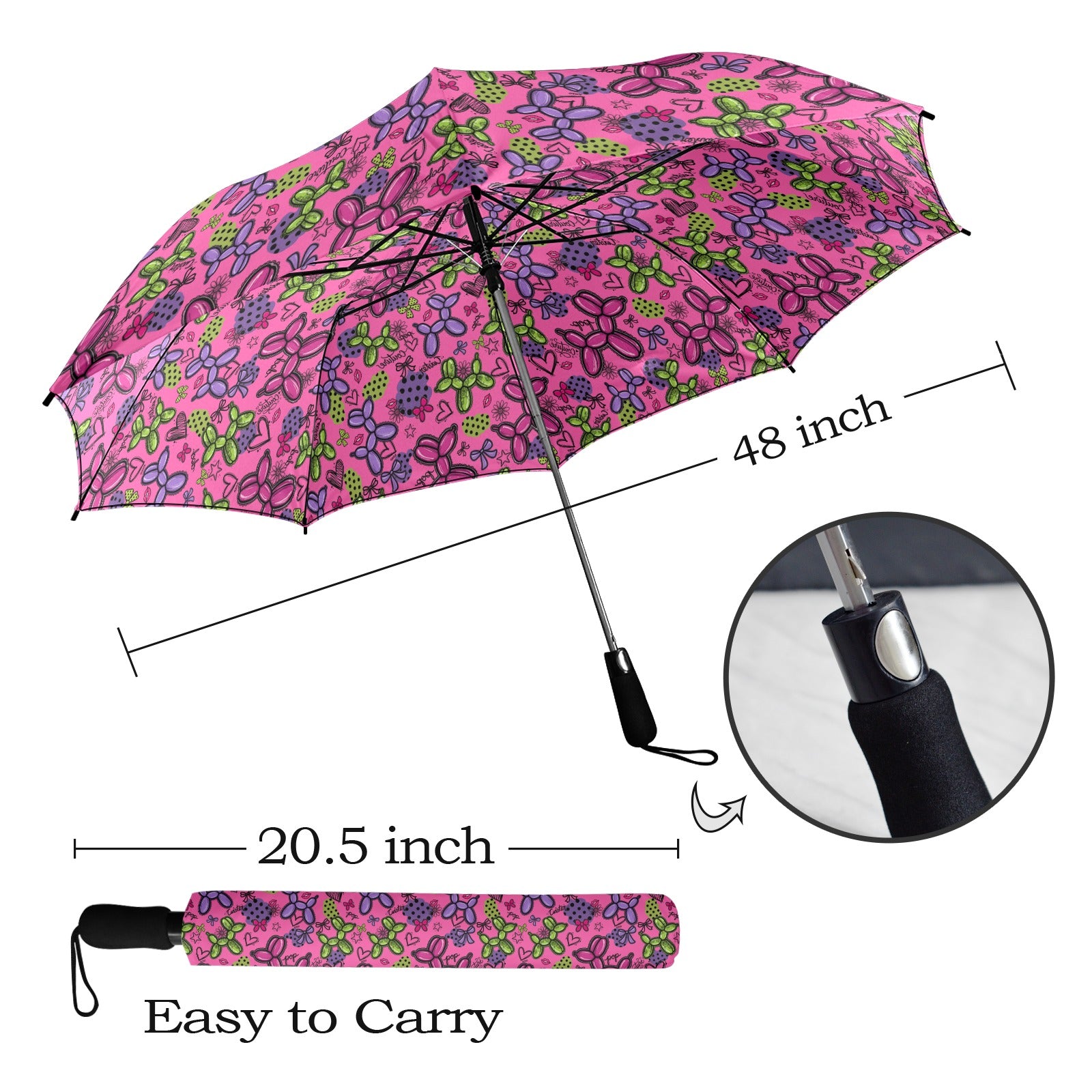 Pop Couture Semi-Automatic Foldable Umbrella