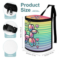 Retro Rainbow Scraps Bin