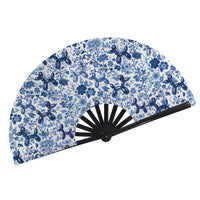Porcelain Pups Folding Clack Fan
