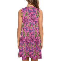 Pop Couture Women’s Flowy Sleeveless Dress with Pockets