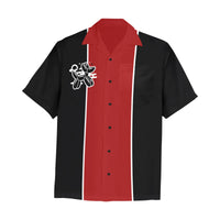 Midnight Twist Men's Hawaiian Shirt with Chest Pocket