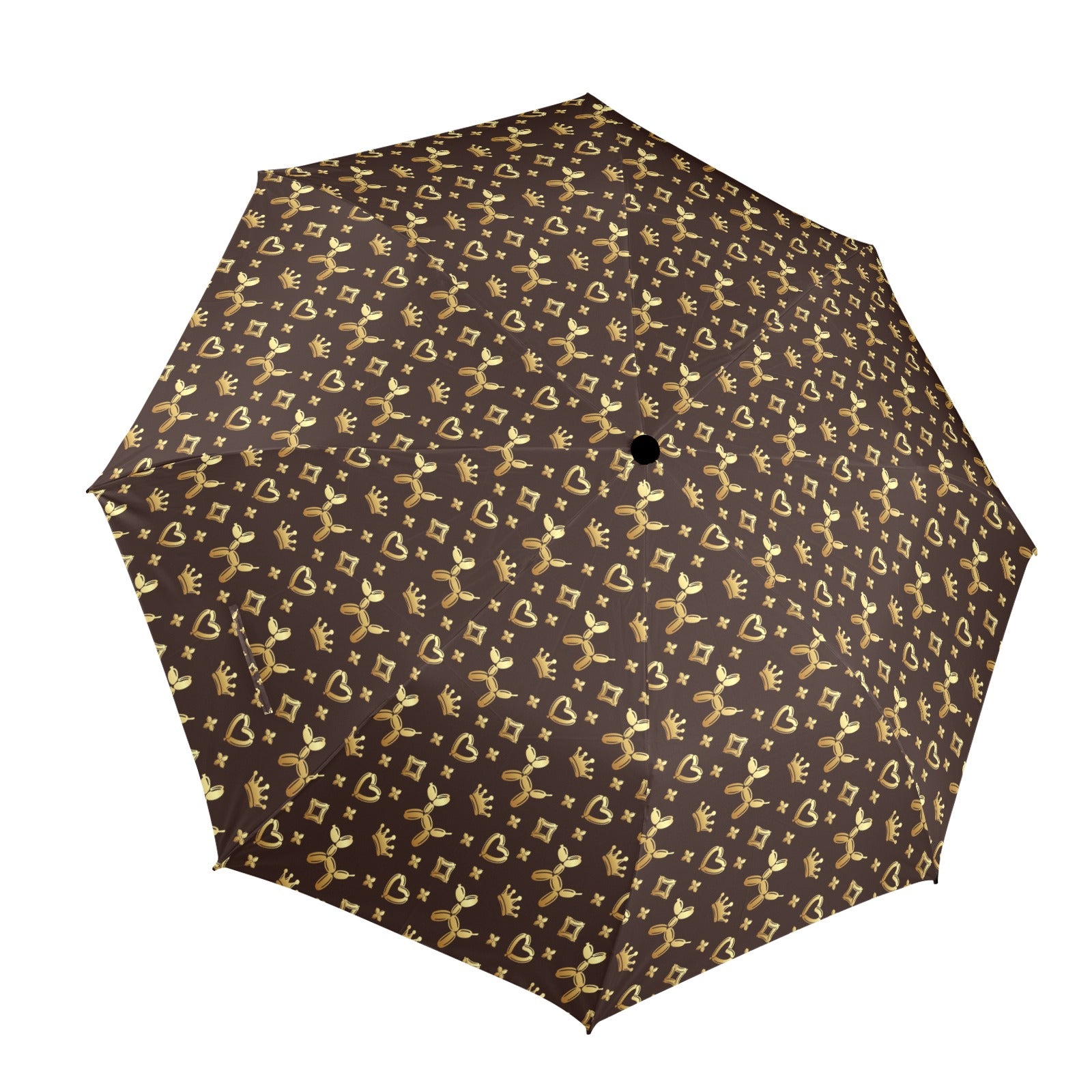 Decadent Dogs Semi-Automatic Foldable Umbrella