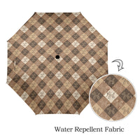 Argyle Afterparty Semi-Automatic Foldable Umbrella