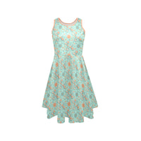 Garden Party Pup Women’s Fit & Flare Sleeveless Dress