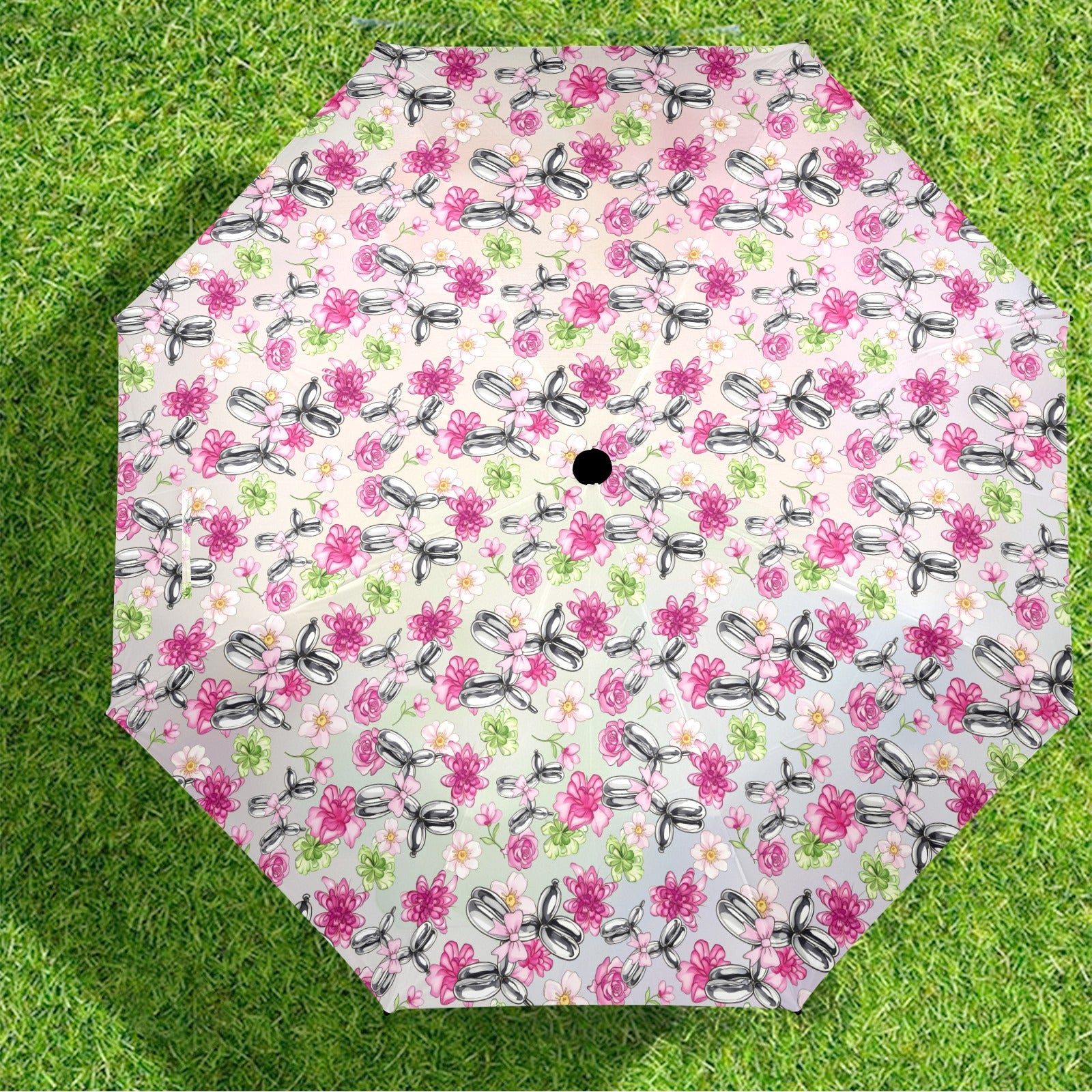 Petal Pop Semi-Automatic Foldable Umbrella