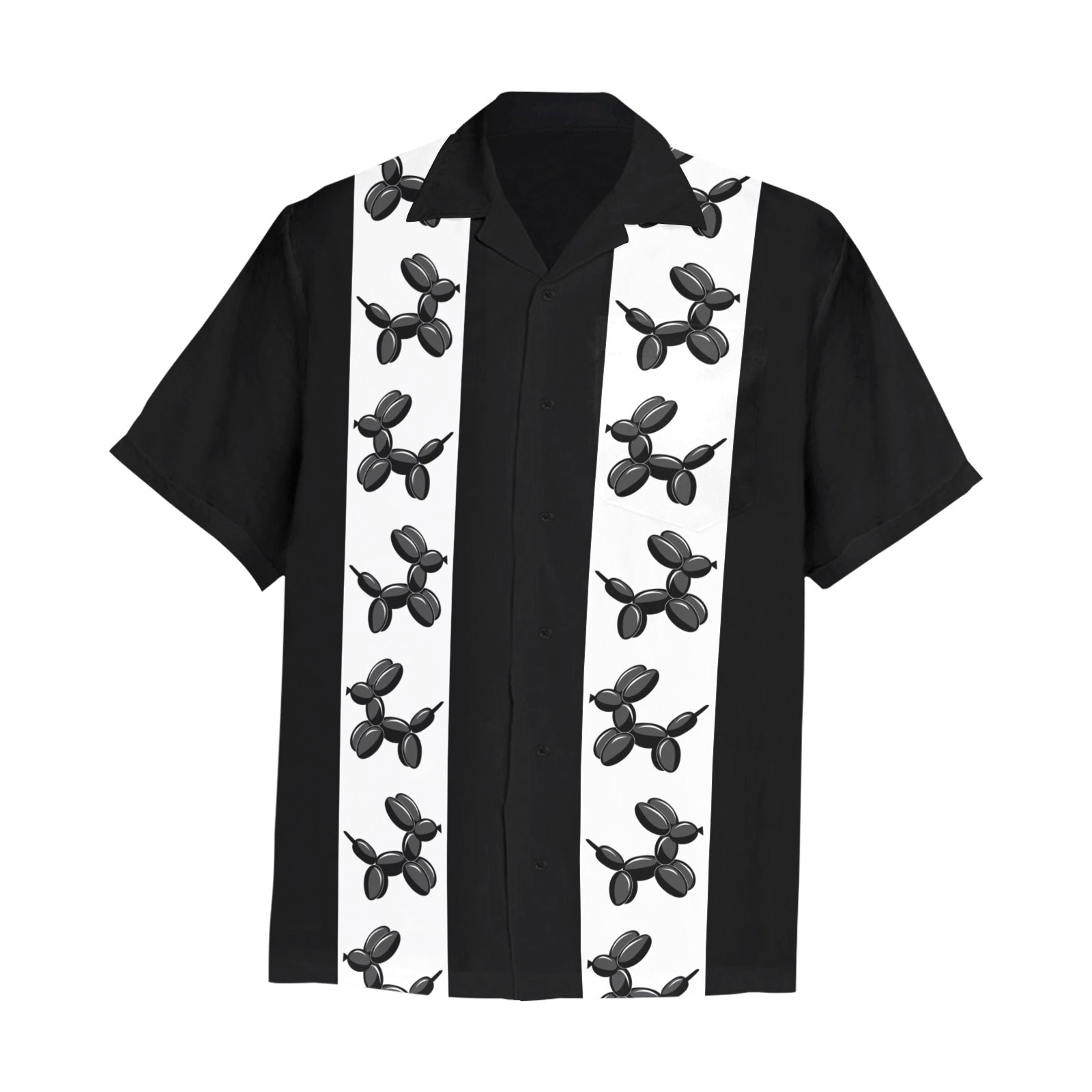 Balloon Dogs Men's Hawaiian Shirt with Chest Pocket