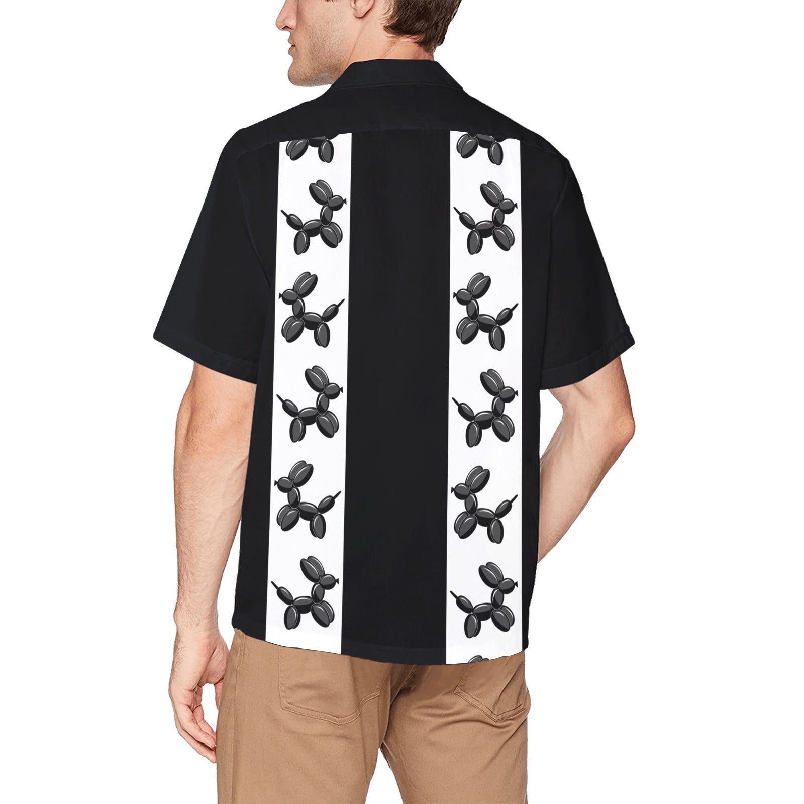 Balloon Dogs Men's Hawaiian Shirt with Chest Pocket
